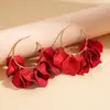 Pendientes de Borla con Lentejuelas Iridiscentes y Pedrería Transfronterizos Europeos y Americanos, Pendientes de Lujo Ligero de Gama Alta, Accesorios para Orejas Estilo Bohemio Vacacional