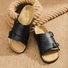 Zapatos Birkenstock para mujer 2026 nuevo verano doble hebilla una correa chanclas suela de corcho antideslizantes sandalias de exterior zapatos de hombre sin cordones