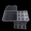 Caja de Almacenamiento Transparente de 30 Compartimentos para Joyería, Organizador con Tapa abatible, Caja de Almacenamiento Multifuncional a Prueba de Polvo