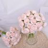 Flores Artificiales Transfronterizas 27 Cabezas Peonía Hierba de Rafia Camelia Rosa Hecho a Mano Estilo Ins Flores Artificiales Decoración de Ramo de Boda