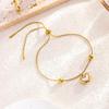 Nuevo Estilo Sin Decoloración Nuevo Estilo Pulsera de Acero de Titanio para Mujer Pulsera Versátil Estilo Ins Joyería Pulsera de Moda Sentido de Chica