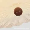 Lámpara de Techo para Dormitorio Estilo Retro Francés de Mediados de Siglo Color Crema Luz LED de Habitación Minimalista Moderna Espectro Completo Protección Ocular
