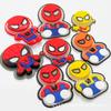 Entrega Ultrarrápida de Muestras de Zapatos Infantiles, Sombreros, Accesorios y Pegatinas Novedosas de Araña Flash Que Se Pueden Lavar con Sellos de Silicona