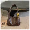 Bolsa Transversal Grande Capacidade Retrô Feminina 2026 Nova Tendência Moda Bolsa Tote Simples Casual Ombro Único Bolsa de Axila