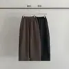 Calça Larga Outono/Inverno 2025 Evertrue para Mulheres, Calça Longa Espessa Estilo Coreano com Efeito de Caimento, Cintura Alta com Amarração 68122