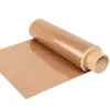 Tejido de alta temperatura, color café, recubierto de teflón, liso por ambos lados, resistente al desgaste, resistente a la corrosión, aislante, ignífugo, impermeable y resistente al aceite - directo del fabricante
