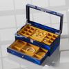 Almacenamiento de Joyería Retro Caja de Joyería de Alta Gama de Doble Capa Caja de Almacenamiento de Joyería de Alta Gama Caja de Regalo de Joyería de Alta Gama Perlas