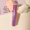 Frasco Recarregável de Alumínio para Perfume de 5ml com Borrifador Auto-Pump na Base, Frasco Vazio Tamanho Viagem, Frasco Transparente para Spray Fixador de Maquiagem