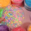 Lentejuelas huecas en forma de corazón, 8 mm, con base de porcelana y colores iridiscentes, para hacer joyería DIY