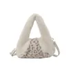 Bolso de Peluche Versátil y Sencillo con Correa al Hombro Otoño/Invierno Piel Sintética de Visón Bolso Pequeño de Mano Bolso Suave para Llevar en la Mano Bolso de Mujer