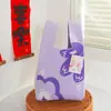 Bolsa de punto ampliada y engrosada de alta calidad para banquetes de bebé, bolsa para mujer, bolsa de punto, bolsa de regalo de cumpleaños, boda, Día del Maestro