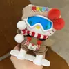 Moda Otoño e Invierno Nuevo Conjunto de Esquí Llavero de Felpa Hello Kitty Bolso Cálido Kt Colgante