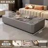 Mesa de centro de pizarra, mueble de TV sin instalación con cajones, mesa de centro para el hogar de pie, mesa de centro para apartamentos pequeños, mesa de centro de lujo ligero para sala de estar