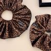 Falda Grande Estampado de Leopardo Lazo para el Cabello Intestino Grueso 2024 Nuevo Estilo Coreano Cuerda para el Cabello de Cola de Caballo Baja Goma Elástica para el Cabello Diadema Accesorios para el Cabello