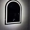 Fabricante Original Comercio Exterior Transfronterizo Espejo Inteligente para Baño Espejo Cuadrado de Ángulo Recto para Baño Espejo de Maquillaje con Desempañador LED Tocador
