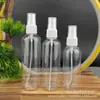 Frasco Borrifador Transparente 100ml Frasco Plástico 80/120ml Frasco Borrifador Pet Frasco Dispenser de Água Cosmético Frasco Borrifador Desinfetante