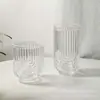 Taza Creativa de Café Cold Brew con Hielo Americano, Vaso de Vidrio Transparente en Forma de U, Taza Grande de Vidrio para Jugos y Bebidas, Taza de Agua