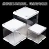 Cajas para Pasteles con Borde Plateado al por Mayor 4 pulgadas / 6 pulgadas / 8 pulgadas / 10 pulgadas / 12 pulgadas 4 pulgadas 6 pulgadas Cajas de Pasteles de Cumpleaños de Doble Capa