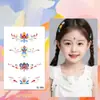 Día del Niño Estilo Antiguo Pegatinas Brillantes para Frente y Cejas Estilo Chino Pintadas Dinastía Han Estudiante Actuación Escénica 2025 Nuevo Estilo
