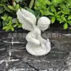Nova Estátua de Anjo em Forma de Coração para o Dia dos Namorados para Entrada de Casa, Decoração de Quarto de Casamento, Livro para Entreter Pássaros, Feito à Mão