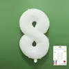 Venta al por mayor estilo INS comercio electrónico transfronterizo 16 pulgadas Exquisitamente empaquetado digital empaque individual de tarjeta de papel globos de papel de aluminio, versión delgada americana