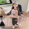 Ropa de Otoño para Niñas 2025 Nuevo Conjunto Elegante Sudadera de Otoño para Niños Deportiva Bebé Primavera y Otoño Estilo Urbano de Moda