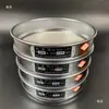 Tamiz de Prueba de Laboratorio Estándar Acero Inoxidable 304 Marco de Doble Capa 20cm Malla de Filtración Tamiz para Arena y Suelo Tamiz de Prueba