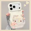 Capa para iPhone 17 Pro Max Tema Panda Bebê, Silicone para iPhone 16, Transparente para iPhone 14, Suporte Duplo para iPhone 12, para Mulheres para iPhone 15