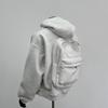 Diseño Nuevo de Mochila Transfronteriza Europea y Americana Sudadera con Capucha Casual High Street Tendencia Color Sólido Sudadera con Cremallera Chaqueta Ins