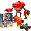 Equipo de Carreras Torbellino Aleación de Velocidad Coche Deformable Monstruo de Velocidad Coche Robot Coche Trasero Juguete para Niño