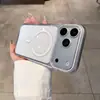 Gama alta 18 colores nuevos adecuados para iPhone 18 Pro Max, funda de teléfono magnética transparente tipo hielo, cubierta protectora anticaída Apple 17