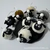 Colgante de Oveja Redonda de Peluche Gordito, Bola de Cachemir Pequeña Oveja, Adorno de Juguete Creativo, Bola de Pascua