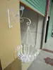 Soporte de Rack para Balcón Montado en Pared Gancho Pastoral de Hierro Forjado Cesta Colgante Linterna de Exterior Colgar Orquídea