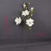 Flores de magnolia blanca indonesia artificiales de múltiples cabezas, hechas de material PU, para decoración del hogar y de bodas, venta al por mayor de fabricante de hoteles, flores artificiales para sala de estar