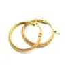 Brincos de aço titânio padrão Grande Muralha transfronteiriços elegantes nicho aço inoxidável banhados a ouro real brincos joias atacado feminino
