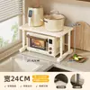 Estante para Horno Microondas de Cocina Estante Multifuncional Retráctil de Capas para Encimera del Hogar Soporte de Almacenamiento para Olla de Arroz Horno