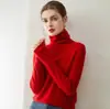 Suéter de cachemira 100% suave y acogedor, listo para usar, para bebé y mujer, cuello alto, color liso, ajuste holgado, tejido de punto para capa base