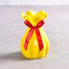 Venta al por mayor flor falsa ratán adornos cesta de flores maceta de plástico sala de estar arreglo floral jarrón tejido paja decorativa cesta de flores secas