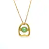 Collar Minimalista de Diseño Irregular con Piedras Preciosas Estilo Francés para Mujer, Colgante de Acero de Titanio Moderno y Sofisticado