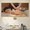 Novas pinturas decorativas com tema de saúde e bem-estar para terapia de cabeça e alívio do estresse, adequadas para clínicas de medicina tradicional chinesa, salões de beleza e quartos privados; disponível para atacado