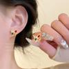 Pendientes de plata 925 con aguja, perlas y circonitas, borlas, elegantes y de alta gama, ideales para mujeres, estilo coreano.