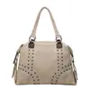 Bolso Cruzado Retro para Viaje para Mujer 2026 Nuevo de Moda Genial Bolso Tote con Remaches Gran Capacidad Bolso de Mano para Viaje