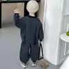 Conjunto de moletom de lã para meninos, outono 2026 novo estiloso para bebê, outono fresco, moda, esporte, conjunto de duas peças