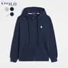 Moletom Cardigan Bordado de Pônei Novo Transfronteiriço Jaqueta com Capuz Masculina Primavera e Outono