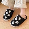 Chinelo Peludo Mais Vendido Transfronteiriço de Halloween para Casa, Sapatos de Casa de Desenho Animado Fofos, Chinelos de Algodão Quentes de Casal para Outono e Inverno
