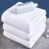 Toalla de Hotel Cinco Estrellas Bordado Personalizado Toalla Absorbente Salón de Belleza Hotel Toalla Blanca Toalla de Baño Se Puede Añadir Logo