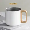 Taza de doble capa de acero inoxidable 304 impresa personalizada para oficina, café, camping, regalo, con grabado