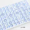 Dongzhou Crystal 6x8 Transparente Pequeños Cristales de Azúcar Hielo para Uñas Pedrería Cristal Artificial Hielo Transparente Sin Chapar Fondo de Punta Pedrería para Decoración de Uñas