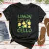 Camiseta Vintage de Limão LaDolceVita Transfronteiriça, Camisa com Design Criativo de Limão, Camiseta Italiana para o Verão
