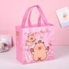 Bolsa de Compras de Dibujos Animados Linda Transfronteriza No Tejida Bolsa de Empaque para Llevar Bolsa Tote de Regalo para el 61 Cumpleaños para Niños y Estudiantes